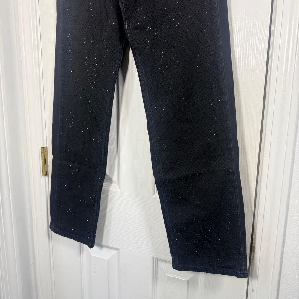 Rag & Bone Harlow Jewel Mid-Rise Ankle‎ Jeans Black 25 - Picture 9 of 11